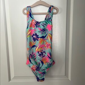 Lands End Tropical Floral Swimsuit